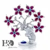 HD Elephant Flower Drzewo Figurka Turecki Zły Oko Drzewo Do Ochrony Bogactwo Good Luck Christmas Gift Home Decor Resin Ornament 201201