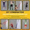 Banda di resistenza Fitness Bar Combinazione Set di tensione Elastico usato per allenamento Home Workout 220301