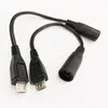 DC Power 5.5x2.1mm Female to Micro USB2.0 Male Plug Charge Cable About 12CM/Free DHL/200PCS