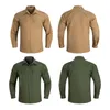 Tactical Camouflage Shirt Outdoor Sports Gear Jungle Hunting Woodland Shooting Shirt Battle Dress Uniform Combat BDU ClothingNO05-137