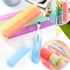 Storage Boxes portable wash toothbrush case cover travel breathable anti-bacterial protective toothbrushes plastic box