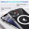 Für iPhone 12 Pro Max 12 Mini 5,4 MagSafe Transparente Acryl+TPU-Telefonhülle, stoßfeste Handy-Rückseite, Einzelhandelsverpackung D1