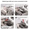 Commercial Meat Slicer Machine Stainless Steel Automatic 1100W Shred Slicer Dicing Maker Electric Vegetable Cutter Grinder