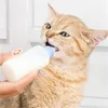 Valpmatning flaska kit kattunge ammande flaska mjölkmatare med nål ersättning bröstvårtor rengöring borste jk2012ph
