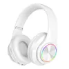 B39 Wireless Bluetooth Headphones LED Colorful Breathing Lights Foldable Headset Stereo Headband Earphones With Mic Support TF Card Mp3