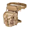 Tactical Molle Drop Leg Bag Waterproof Men Military Waist Pack Outdoor Wargame Army EDC Fanny Pack Hunting Cycling Accessories Q0114