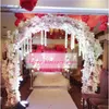 홈 웨딩 파티 장식에 대한 시뮬레이션 실크 꽃 인공 벚꽃 나무 분기 가짜 꽃 로마 열 도로 리드