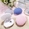 Popular Sea Shell Shape Jewelry Gift Box Fashion Cute Jewelry Box Earrings Ring Pendant Necklace Boxes Jewelry Storage Boxes KKF3812