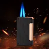 Nouveau puissant double torche briquet à gaz coupe-vent Jet Butane Turbo briquet gonflable tuyau de cigare 1300 C pistolet torche flamme fumer cadeau