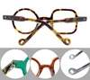 Lunettes optiques pour hommes, monture de lunettes de marque pour femmes, montures de lunettes, myopie irrégulière, qualité supérieure, lunettes rétro avec lentille transparente