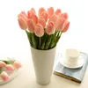 Single Stem Artificial Tulip PU Mini Tulips Valentines Day Romantic Flowers Gift Birthday Party Wedding Decoration Supplies BH5879