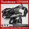 Carénages Pour YAMAHA YZF1000R Thunderace YZF 1000 R 1000R 96-07 87No.70 YZF-1000R 1996 1997 1998 1999 2000 2001 2002 2007 YZF1000-R 96 03 04 05 06 07 Corps Trousse Noir brillant