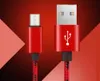 3m / 10ft USB till USB C Cable Data Sync Laddning Micro USB-kabel för Android Cellphone utan paket2021