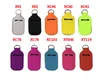 التسامي النيوبرين المطهر حامل زجاجات إعادة الملء حاملات المفاتيح حامل الأساس 10 ألوان