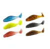 Yeni Balıkçılık Yumuşak Yem Cazibesi Swimbait 3.8 g / 75mm 10 adet / grup Gerçekçi Pike Bas Yapay Jikba Balıkçılık Kauçuk Jig için Kolay Shiner Lures