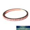 Charmiga smycken kvinnor micro-fine inlaid zircon cirkel ring snabbhet rostfritt stål ring