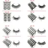 Mink 3D Faux réutilisables Céleurs 100 Real Sibérien 3d Mink Hair Strip Fals Full Full Full Long Individues Cils de vison Lashes Ex7546173