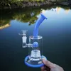 Narghilè unici Matrix Birdcage Perc Heady Bong in vetro Cupola Percolatori Camera Olio Dab Rigs Tubi per acqua viola rosa verde Giunto da 14 mm con ciotola