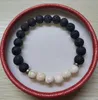 6 perles Turquoise lave Yoga Bracelet 8mm guérison élastique poignet roche volcanique perlé Chakra bijoux hommes femmes Yoga Bracelet