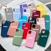 Candy Color Matte Soft TPU TPU Połączenia telefoniczne silikonowe tylna okładka na iPhone 15 14 13 12 Mini 11 Pro xs Max XR 7 8 Plus