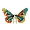 Orecchini con ali di farfalla con fascino Orecchini in argento 925 con strass intarsiati Personalità Ragazza Studente Orecchini di moda