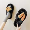 Autumn Women's Slippers Shoes Home Winter Cute Casual Fur Plush Rabbit Cotton Female Slipper Comfort Woman Indoor Ladies Soft X1020