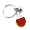 Moda Sport Ping Pong Ball Metal Brelok z dzwonkiem Kreatywny Key Ring Breloki Key Breloczek Atlety Pamiątka