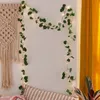 Intermitente 2m LED Ivy Vine String Lights 2AA o 3AA con pilas Led Leaf Garland Navidad para el hogar Boda luces decorativas Y200903