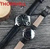 Frauen rund römische Dial Leder Quarz Fashion Herren Uhren Auto Date Männer Kleid Designer Uhr WHORSale männliche Geschenke Kleid Party Uhr Orologio da Uomo