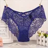 Wholesale Women Seamless Lace Panties Fashion Trend Hollow Out Breathable Solid Colors Underwear Female Sexy Middle Waist Comfortable Briefs