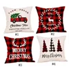 Christmas Pillow Case Cartoon Throw Pillow Covers Square Sofa Decorative Pillow Headrest Cushion Cover Xmas Pillowslip Home