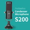 Mikrofonlar Micrófono CondenDador Professional de Sobremesa S200, Accesorio XLR Para PC, Ordenador, Juegos, Stream, ParaKani Cantar, Karaoke, Stüdyo, Mikro