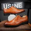 CIMIM scarpe eleganti da uomo in vera pelle Scarpe italiane brogue intagliate di alta qualità da uomo formale Business Wedding Big Size1
