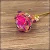 100 pezzi ghirlande fiori San Valentino Es Day 24K lamina d'oro placcato rosa regali creativi durano per sempre per gli amanti ornamenti nuziali consegna goccia 20