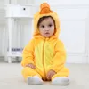 2022 Niemowlę Romper Baby Boys Girls Toks Nowy urodzanie ubrania z kapturem maluchowe słodkie kostiumy dla niemowląt 02T3170026