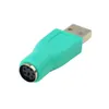 New USB Male To For PS2 Female Adapter Converter for Computer PC Keyboard Mouse Hot Worldwide