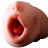 Bocca artificiale giocattoli del sesso per gli uomini tasca gola profonda lingua morbido silicone orale masturbatore adulto tazza aereo LJ201120