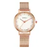 Women's Bracelet Watches Set Rose Gold Quartz Analog Watches for Ladies Stainless Steel Strap Wristwatch for Female 201120302S
