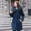 SWREDMI Dicke Warme Winterjacke Frauen Wintermantel Mit Pelzfutter Plus 5XL 6XL Mit Kapuze Weibliche Lange Wintermantel Parkas Schnee Tragen 201217