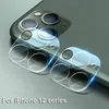 Protettore della fotocamera posteriore Film in vetro temperato a copertura completa per iPhone 14 13 12 Pro Max Mini 11 Plus Schermo Protective Cover con Flash Circle