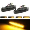 2PCS CAR LED LED LED LED ضوء ديناميكي متسلسل مؤشر الجانبي علامة الضوء على مصباح إشارة انعطاف لـ 5 Series E39 MOD BJ 1995-2003