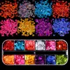12 Grids Colorful Butterfly Nail Glitter Sequins Mixed Powder Foils Flakes For Acrylic Nails Art Decoration3675901