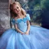 Cinderella 2022 flor menina veste bebê meninas fotograma vestido criança criança vestuário aniversário casamento vestidos de convidado pro232