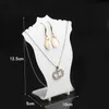 10pcs Bijoux populaire Stand d'affichage noir blanc transparent mini-taille en plastique buste buste collier de collier