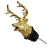 New style Big Deer Head Stoppers Bar tools Server Red wine Bottle Cork Stopper Wine Pourer Aerator