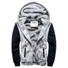 メンズパーカースウェットシャツ冬の濃い暖かいフリースジッパーコートスポーツウェア男性ストリートウェア4xl 5xl 220924