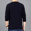 Liseaven Männer T-shirt Langarm V-ausschnitt T-Shirt Gestrickte t-shirt Herrenmode Slim Fit Marke Neue Tops Tees 201203