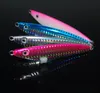 5pcs djuphavsfiske Jiging Night Glow Noctilucent Metal Jigbait Slow Jig Lure Spoon Bass Spinner Baits 40g 60/80/100 / 150g 220221