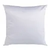 Vit Sublimation Pillow Case Peach Skin Blank Pillowcover för DIY Sublimation Värmeöverföring Utskrift Soffa PillowCase