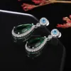 New Cubic Zirconia water drop earrings women Diamond earrings dangle engagement wedding ear rings fashion jewelry will and sandy gift